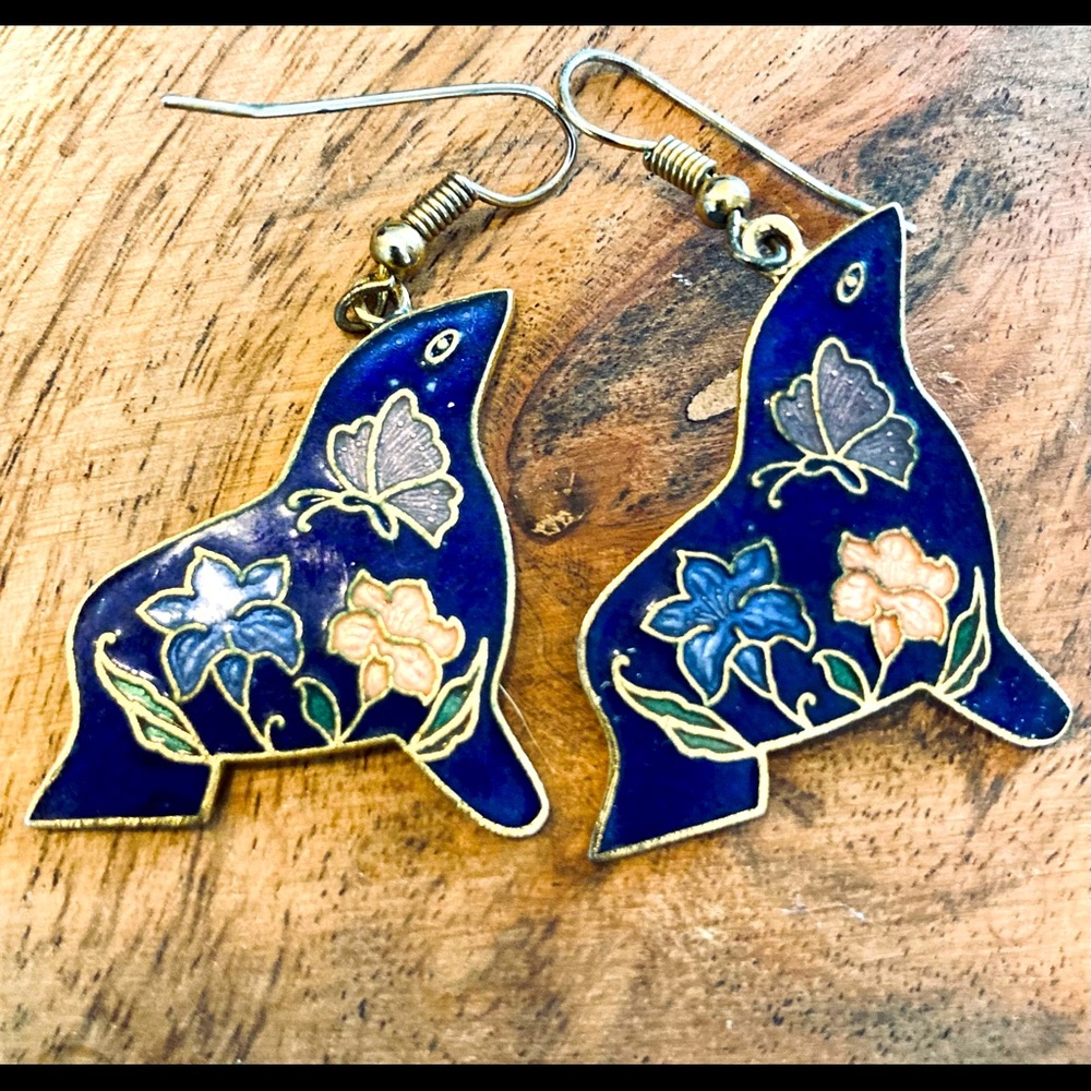 Blue Seal Earrings